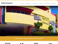 Tablet Screenshot of hotelcoacalco.com